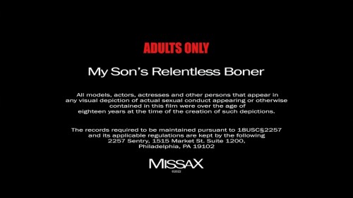 [Missax] My Sons Relentless Boner XXX (2022) (1080p HEVC) [GhostFreakXX].mp4 snapshot 00.02.184