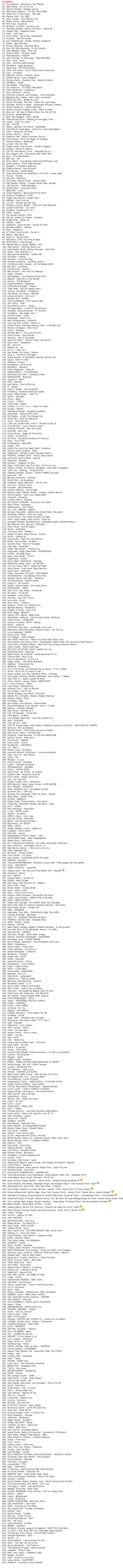 tracklist