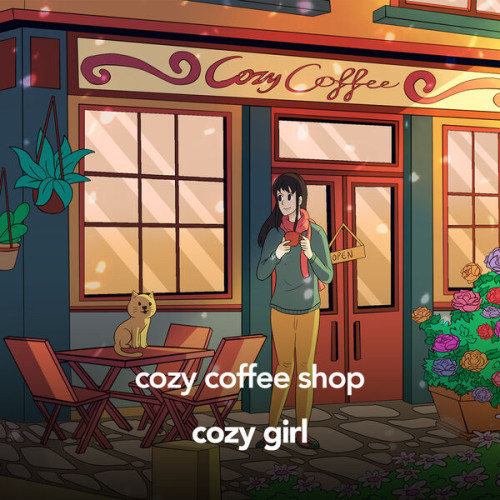 Cozy Girl cozy coffee shop