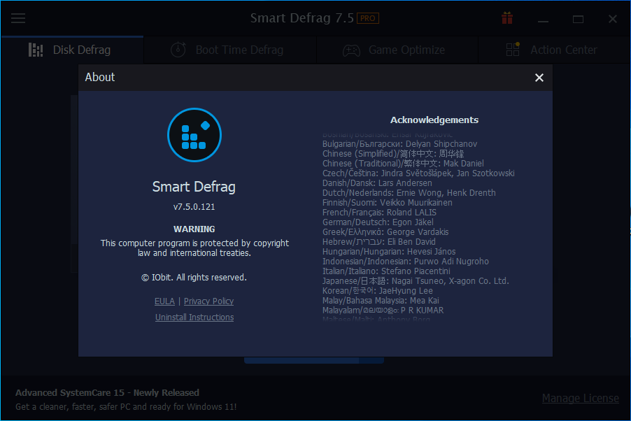 IObit Smart Defrag Pro 7 5 0 121 Final Full Version