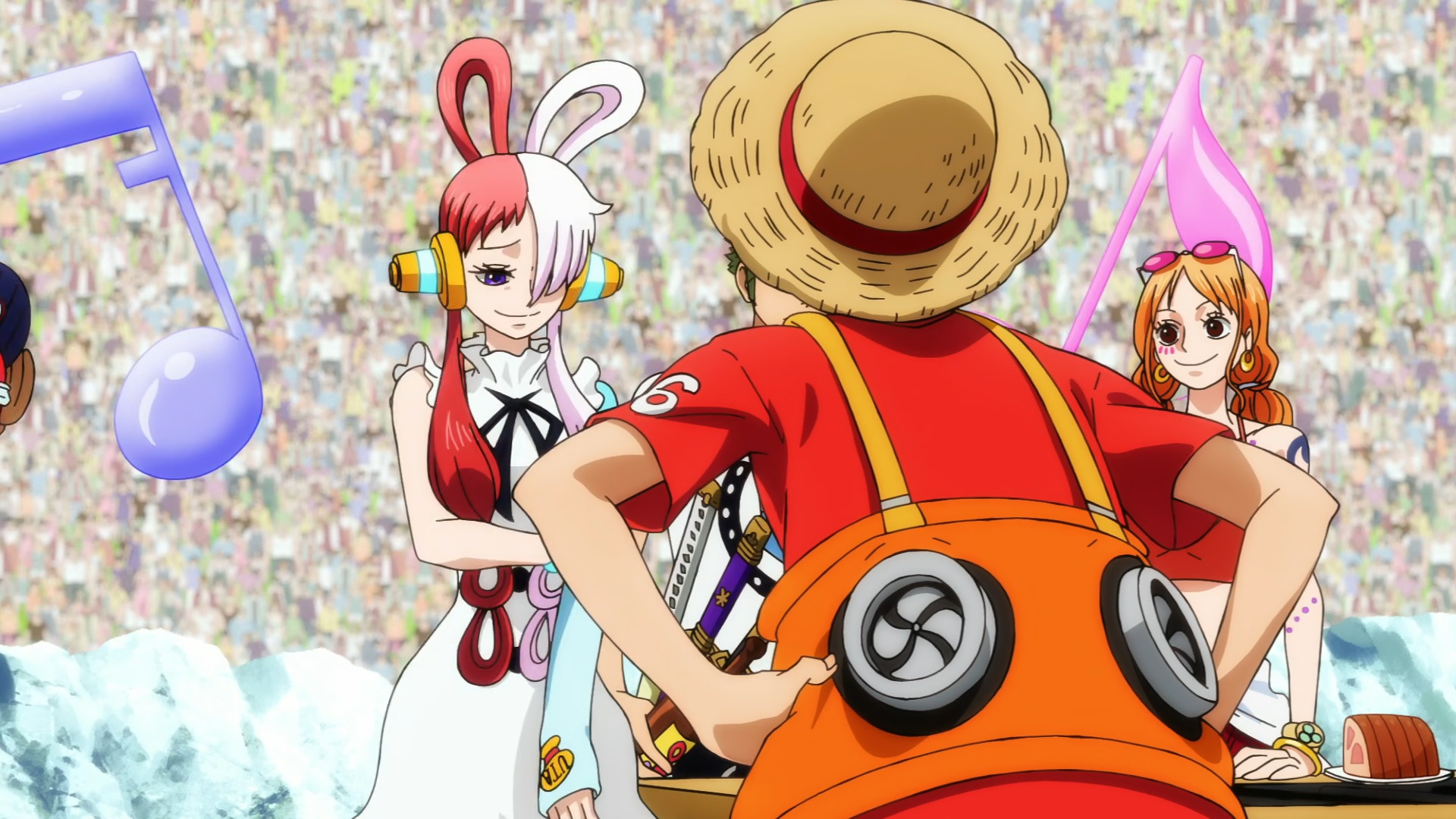 One Piece : Film Red (2022) Japanese (1080p WEBRip AMZN AV1 10bit Opus 5.1 ESub - M3GAN) - [MCX]